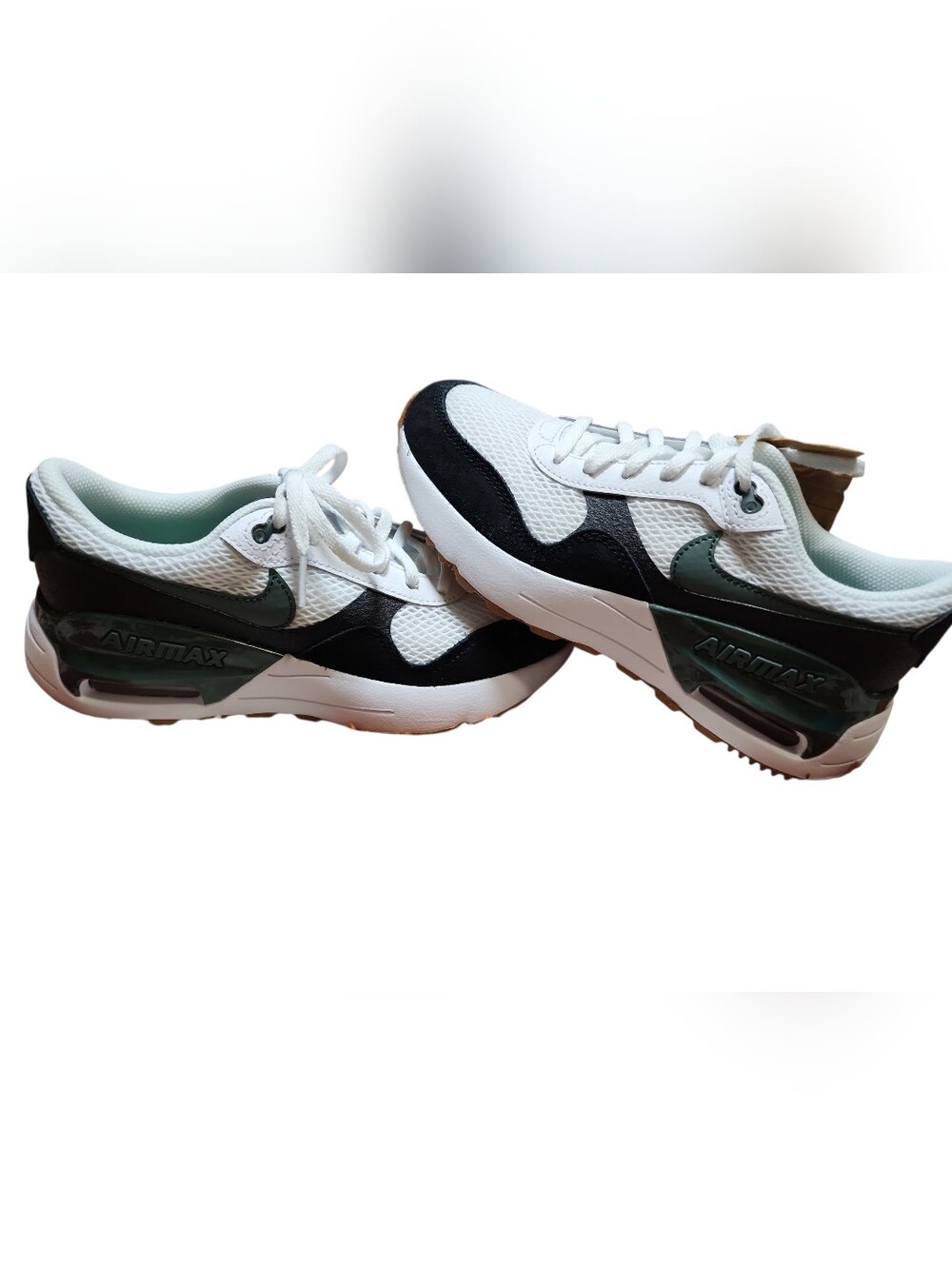 Nike Air Max Youth Green And White Sneakers New Size 4